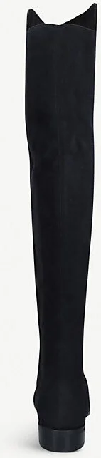 Womens Black 5050 Suede Heeled Over-The-Knee Boots Eur 40.5 / 7.5 Uk Women - Image 2
