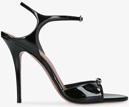 Womens Black Adut 105 Leather Heeled Sandals Eur 41 / 8 Uk Women