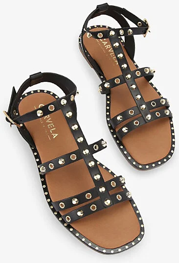 Womens Black Alia Leather Sandals Eur 39 / 6 Uk Women - Image 2