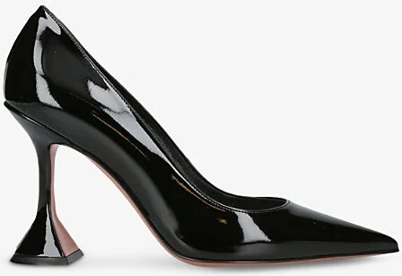 Womens Black Ami Pump Leather Heeled Courts Eur 38.5 / 5.5 Uk Women