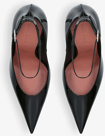 Womens Black Anok 105 Patent-Leather Pumps Eur 39 / 6 Uk Women - Image 2
