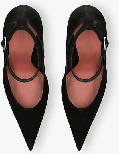 Womens Black Anok 105 Suede Courts Eur 39.5 / 6.5 Uk Women - Image 2
