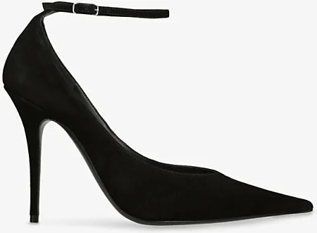Womens Black Anok 105 Suede Courts Eur 39.5 / 6.5 Uk Women