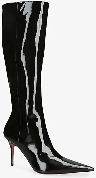 Womens Black Barbara 90 Knee-High Leather Boots Eur 38.5 / 5.5 Uk Women - Image 2