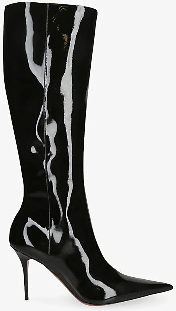 Womens Black Barbara 90 Knee-High Leather Boots Eur 38.5 / 5.5 Uk Women