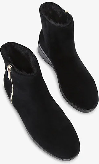 Womens Black Bello Suede Ankle Boots Eur 36 / 3 Uk Women - Image 2