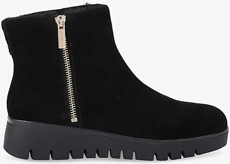 Womens Black Bello Suede Ankle Boots Eur 36 / 3 Uk Women