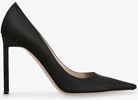 Womens Black Betty 105 Satin Heeled Pumps Eur 37 / 4 Uk Women
