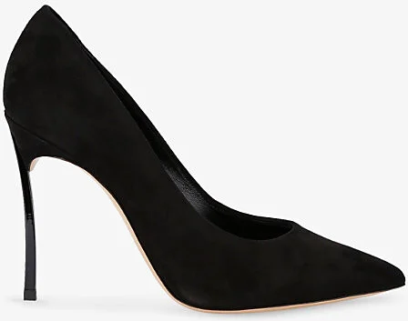 Womens Black Blade 105 Suede Pumps Eur 39 / 6 Uk Women