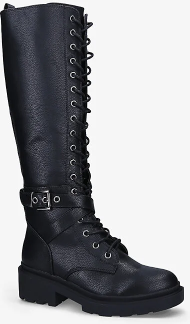 Womens Black Boulder High Leather Boots Eur 36 / 3 Uk Women - Image 2