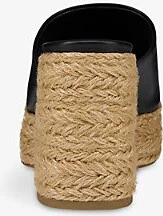 Womens Black Calakala 85 Leather Heeled Espadrilles Eur 40 / 7 Uk Women - Image 2