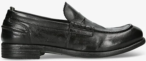 Womens Black Calixte Leather Penny Loafers Eur 40 / 7 Uk Women