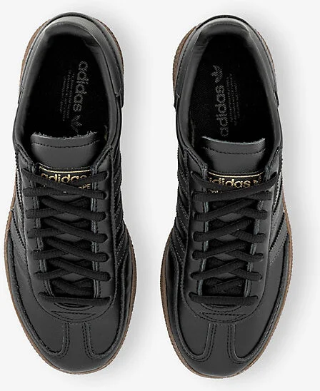Womens Black Carbon Gold Metall Handball Spezial Leather Trainers Eur 40 / 7 Uk Women - Image 2