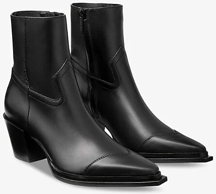 Womens Black Cece 60 Leather Heeled Ankle Boots Eur 36.5 / 3.5 Uk Women - Image 2