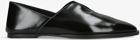 Womens Black Cha Cha Closed-Back Leather Slipper Eur 38.5 / 5.5 Uk Women