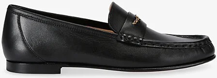 Womens Black Chloé Leather Loafers Eur 37.5 / 4.5 Uk Women