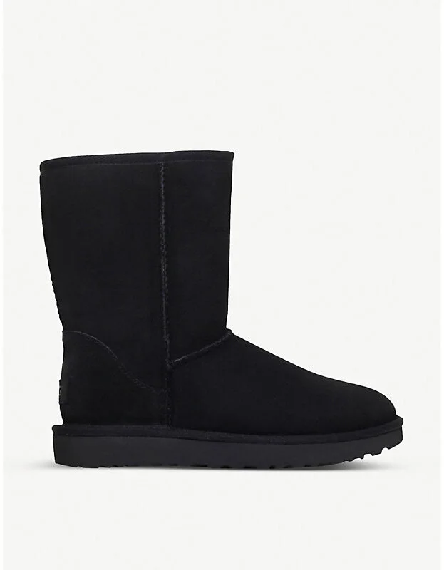 Womens Black Classic Ll Short Sheepskin Boots Eur 40 / 7 Uk Women