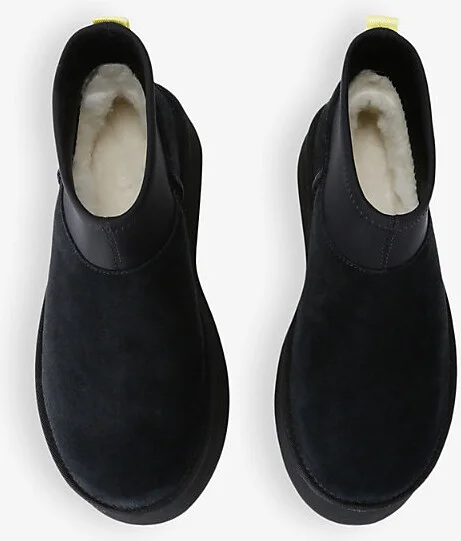 Womens Black Classic Mini Dipper Suede Boots Eur 37 / 4 Uk Women - Image 2
