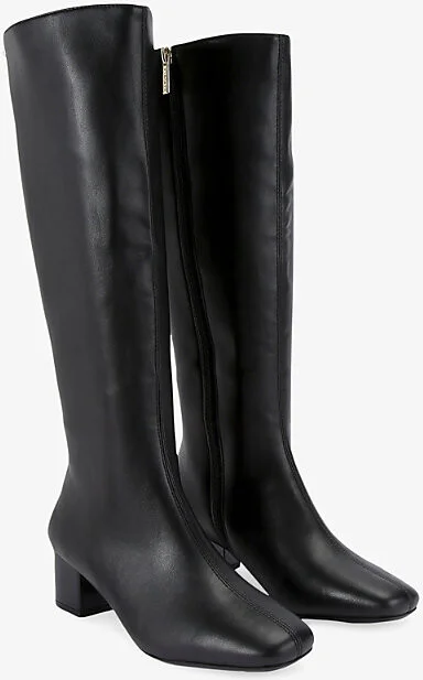 Womens Black Cleo Leather Knee-High Boots Eur 36 / 3 Uk Women - Image 2