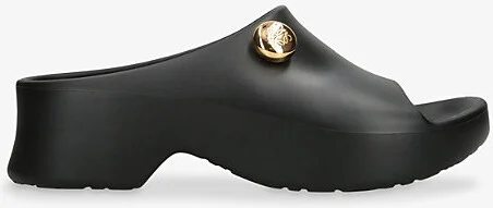 Womens Black/Comb Foam Anagram Pebble Slides Eur 39 / 6 Uk Women