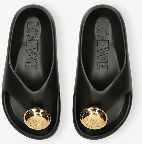 Womens Black/Comb Loewe x Paula's Ibiza Foam Bubble Rubber Sliders Eur 38/5 Uk Women - Image 2