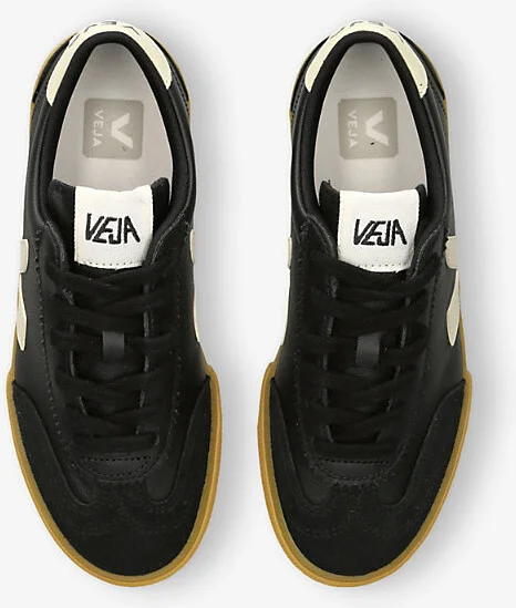 Womens Black/Comb Volley Low-Top Leather Trainers Eur 39 / 6 Uk Women - Image 2