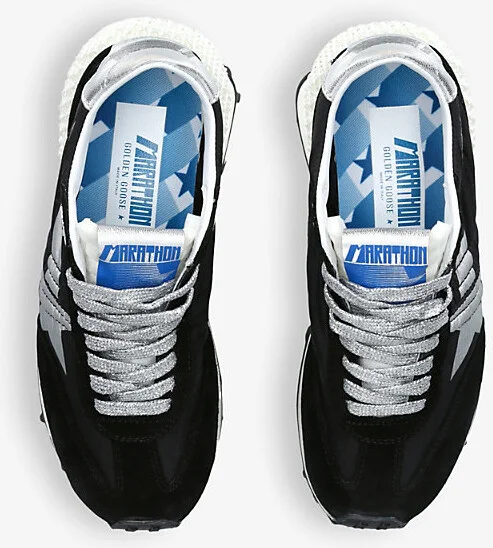Womens Black/Comb Women's Marathon 90179 Runner Suede and Mesh Low-Top Trainers Eur 38/5 Uk Women - Image 2
