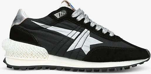 Womens Black/Comb Women's Marathon 90179 Runner Suede and Mesh Low-Top Trainers Eur 38/5 Uk Women