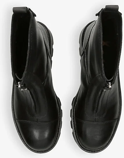 Womens Black Cooper Leather Chelsea Boots 5.5 - Image 2