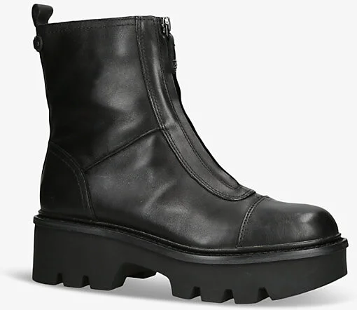 Womens Black Cooper Leather Chelsea Boots 5.5