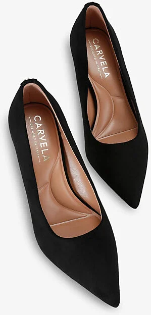 Womens Black Corletta Logo-Embellished Woven Heeled Courts Eur 40 / 7 Uk Women - Image 2