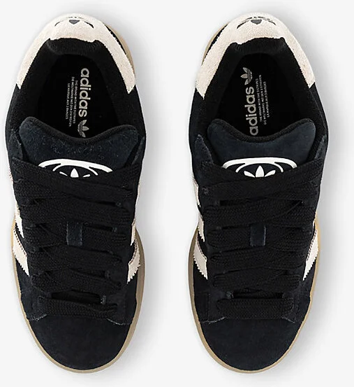 Womens Black Cream White Gum Campus 00S Suede Trainers Eur 40 / 7 Uk Women - Image 2