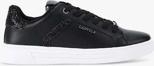 Womens Black Daze Jewel-Embellished Faux-Leather Low-Top Trainers Eur 42/ 9 Uk Women