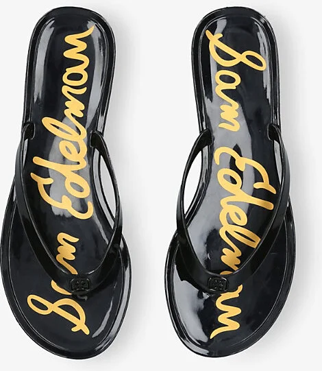 Womens Black Dean Jelly Flip Flops Eur 37.5 / 4.5 Uk Women - Image 2