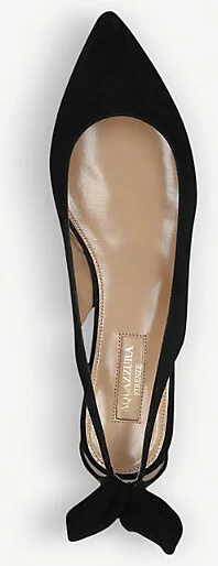 Womens Black Deneuve Suede Ballet Pumps Eur 39 / 6 Uk Women - Image 2