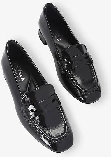 Womens Black Dolce Faux-Leather Loafers Eur 41 / 8 Uk Women - Image 2