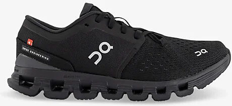 Womens Black Eclipse F Cloud x 4 Branded Mesh Low-Top Trainers 7.5
