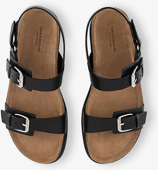 Womens Black Effie Leather Sandals Eur 39 / 6 Uk Women - Image 2
