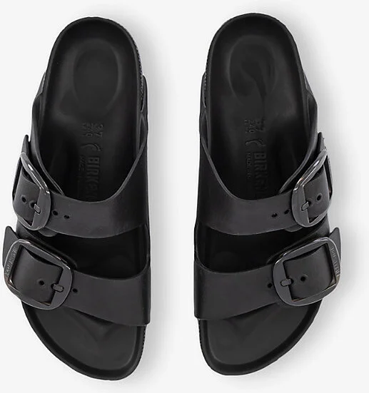 Womens Black Eva Arizona Big Buckle Rubber Sandals Eur 39 / 6 Uk Women - Image 2