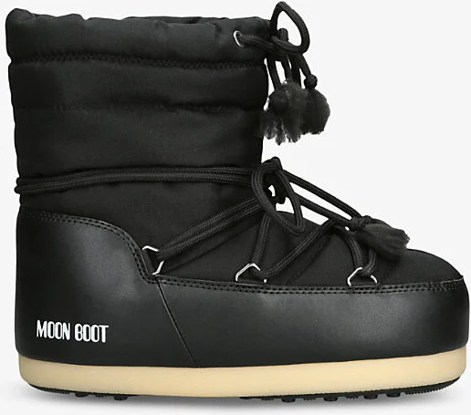 Womens Black Evyx Light Nylon Ankle Snow Boots Eur 37 / 4 Uk Women