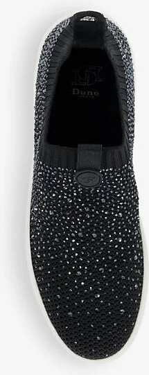 Womens Black Fabric Elements Fly Knit Platform Knitted Low-Top Trainers Eur 36 / 3 Uk Women - Image 2