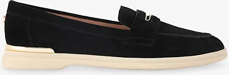 Womens Black Fia Suede Loafers Eur 38/5 Uk Women