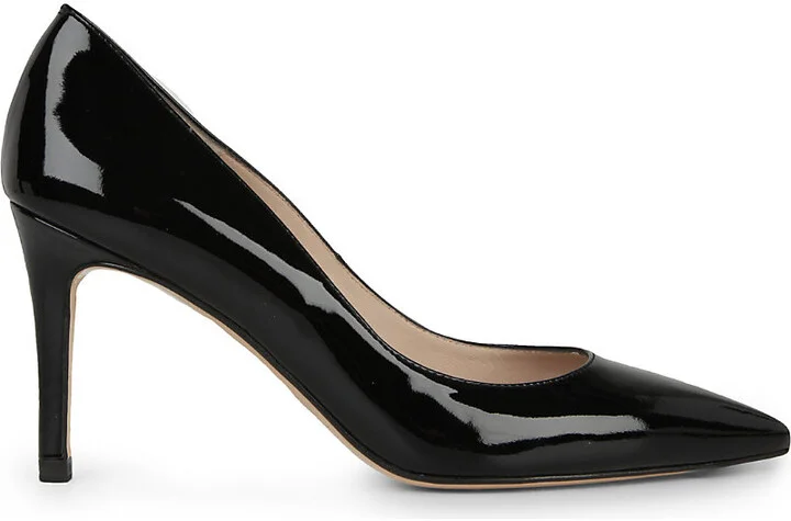 Womens Black Florete Patent-Leather Courts Eur 36 / 3 Uk Women
