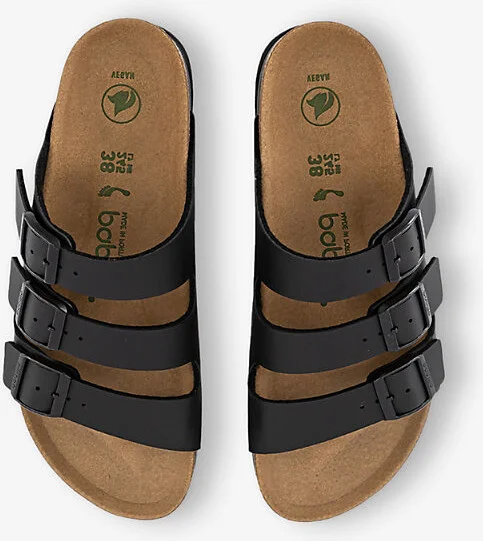 Womens Black Florida III Flex Platform Faux-Leather Sandals Eur 36 / 3 Uk Women - Image 2