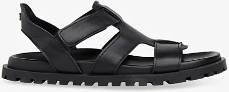 Womens Black Freya Fisherman Leather Sandals Eur 40 / 7 Uk Women