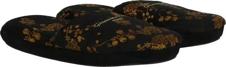 Womens Black/Gold Sandal