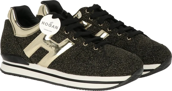 Womens Black/Gold Sneaker
