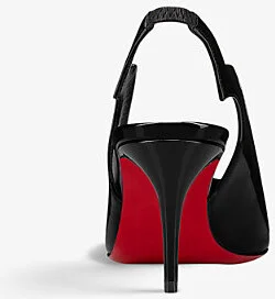 Womens Black Hot Chick 70 Patent-Leather Slingback Pumps Eur 40.5 / 7.5 Uk Women - Image 2