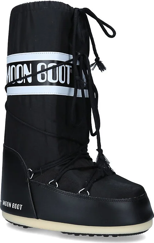 Womens Black Icon Brand-Print Shell Boots Eur 38/5 Uk Women - Image 2