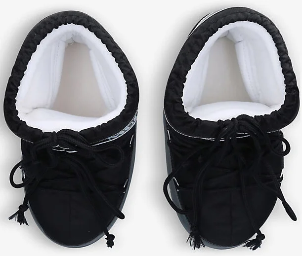 Womens Black Icon Low 2 Lace-Up Nylon Snow Boots Eur 35 / 2 Uk Women - Image 2